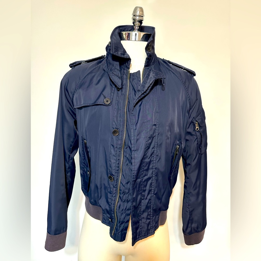 Benetton nylon technical bomber jacket
